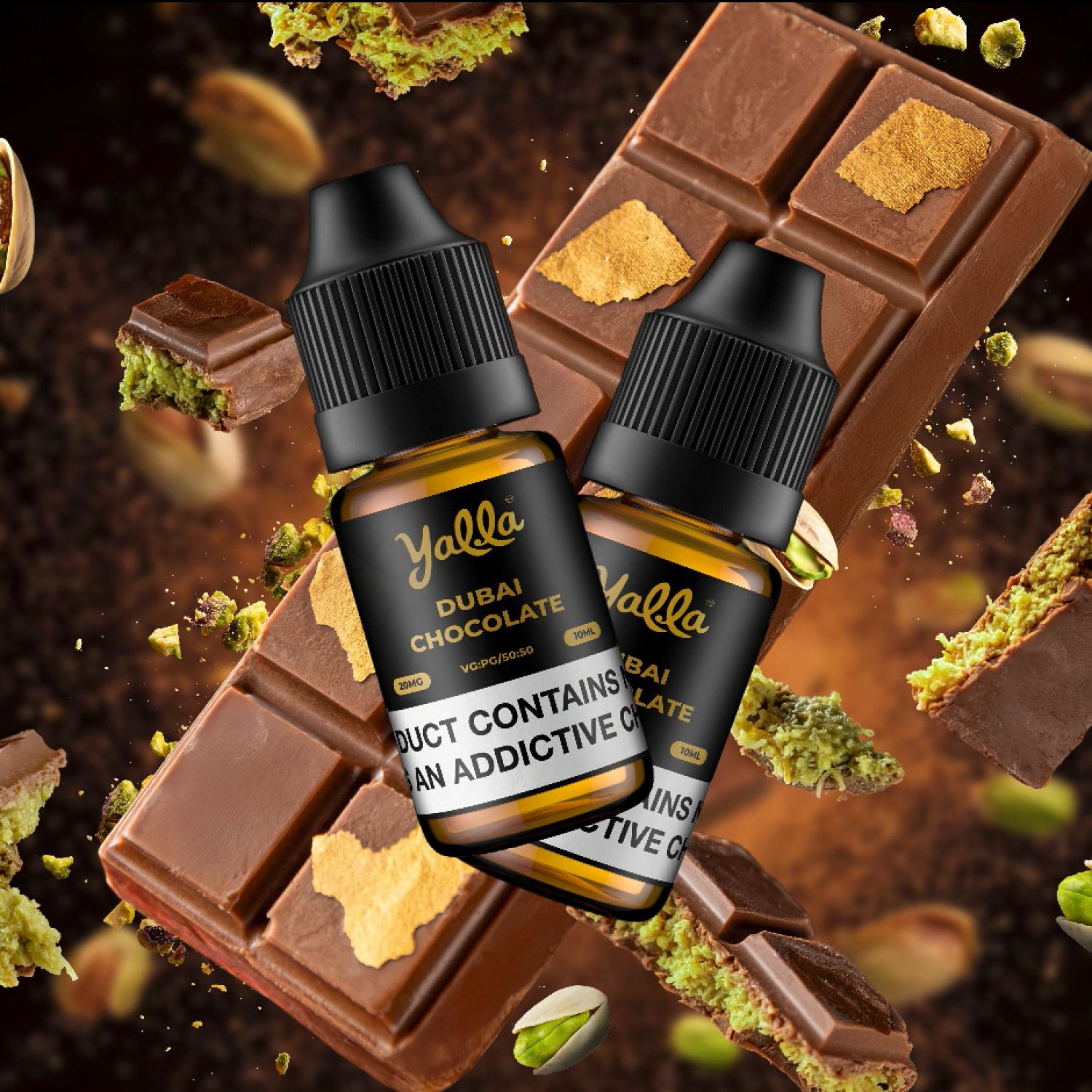 Yalla Vape Dubai Chocolate E-Liquid Flavour